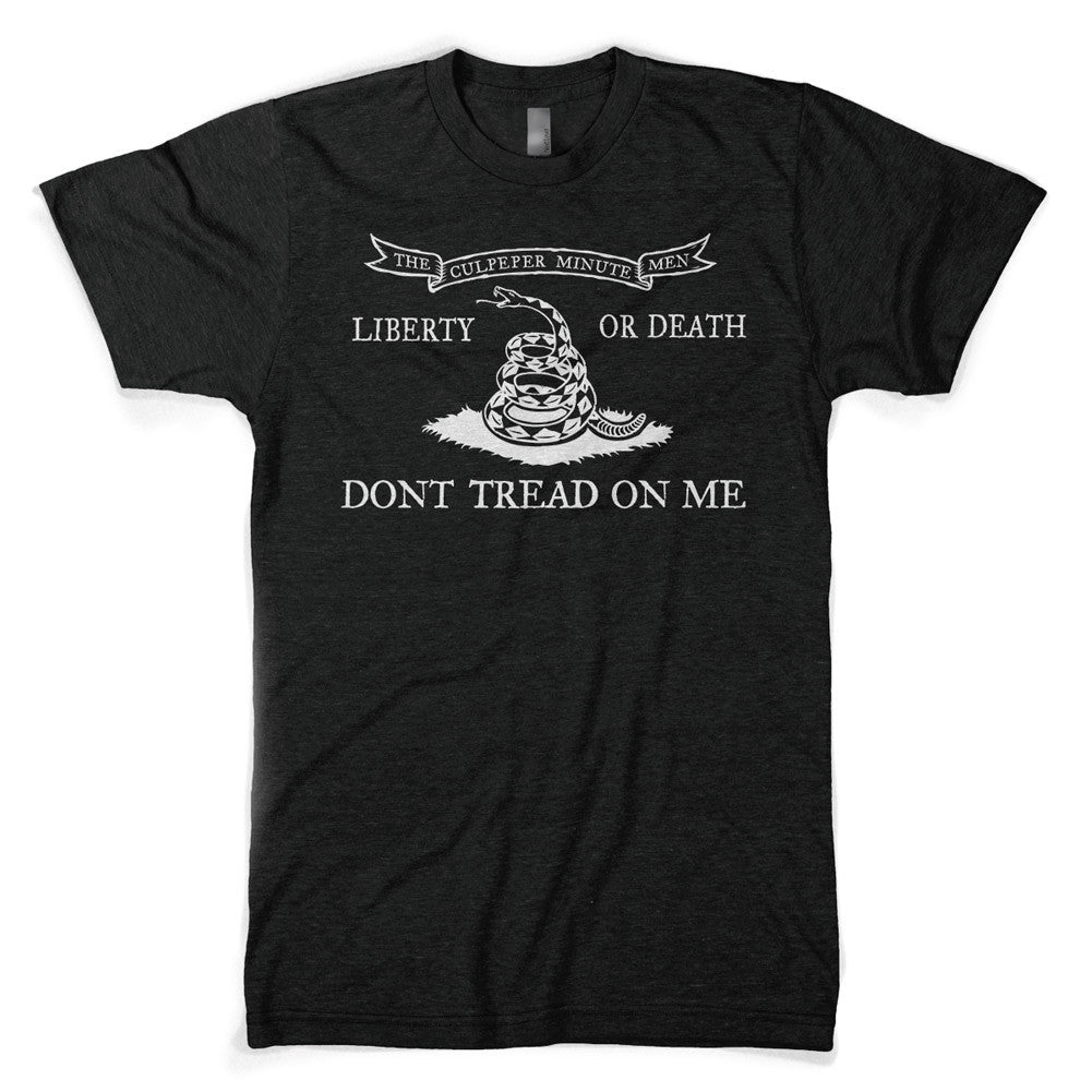 Culpeper Minutemen Don't Tread On Me Black T-shirt