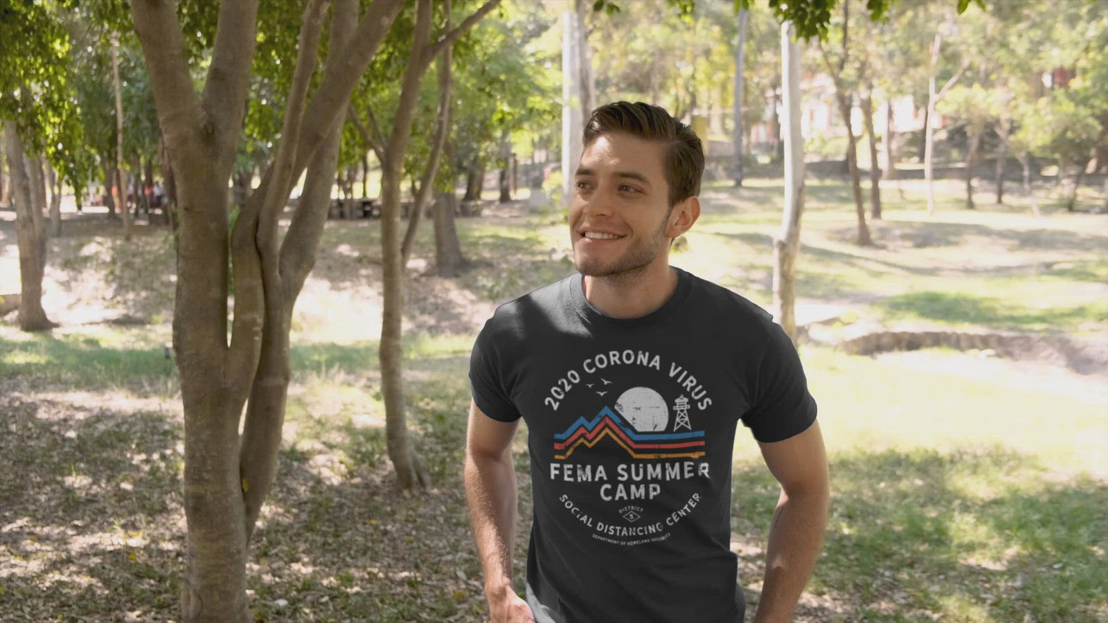 2020 Corona Virus FEMA Summer Camp T-Shirt