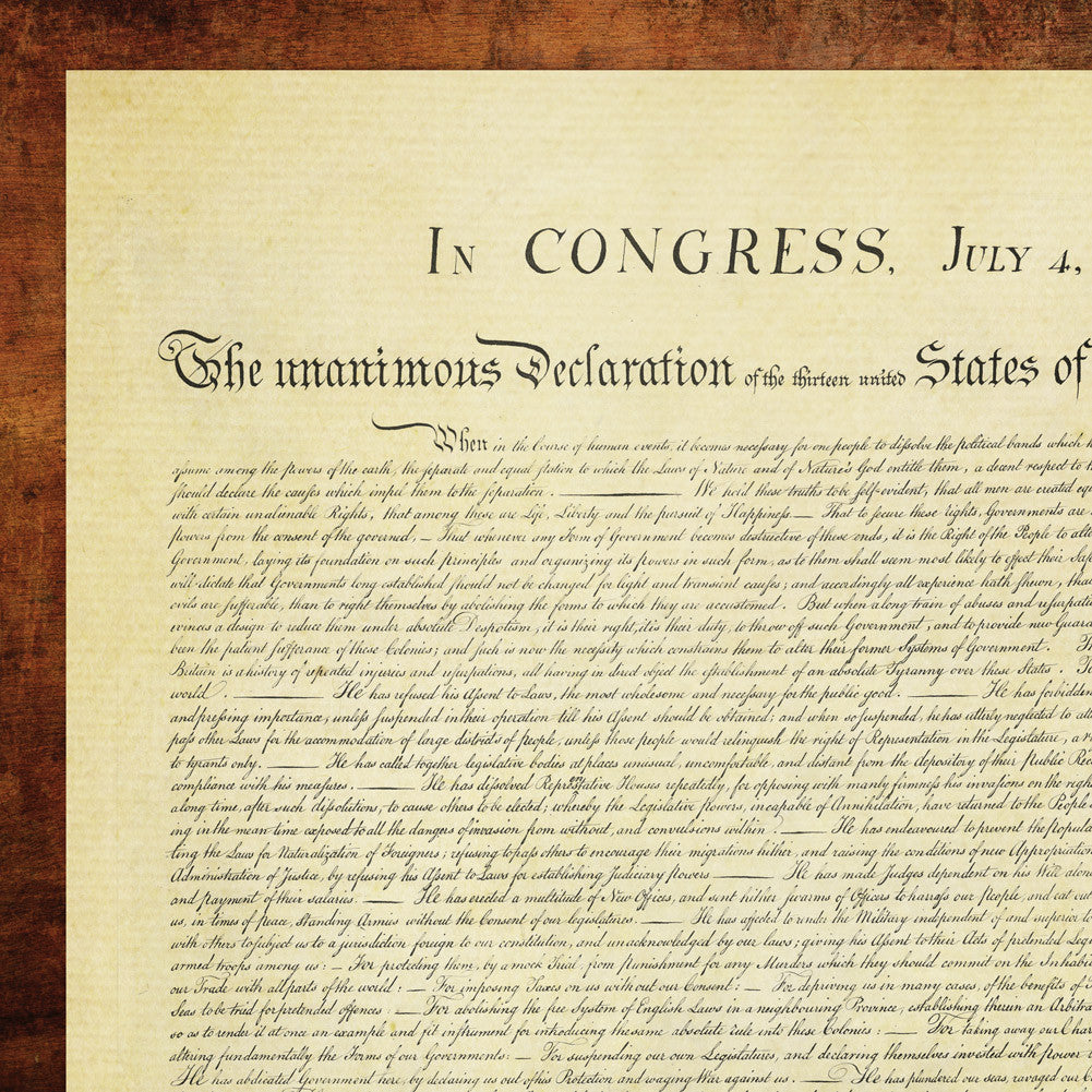 Declaration Of Independence Print - Liberty Maniacs