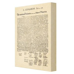 Declaration of Independence Canvas Wall Art