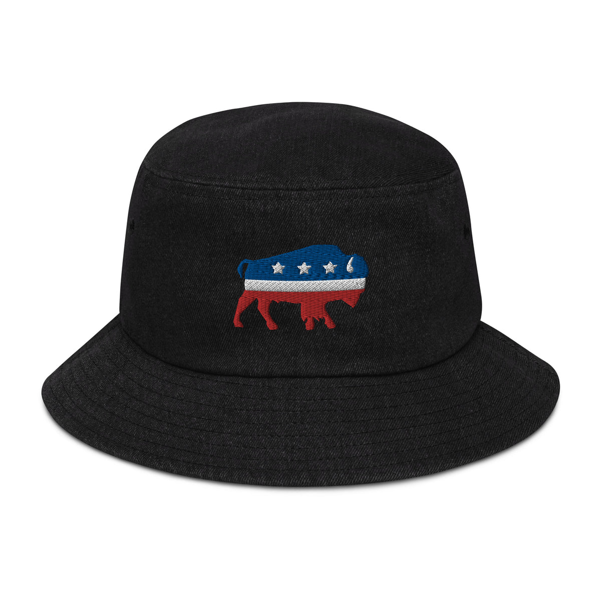 Bison Independent Denim Bucket Hat