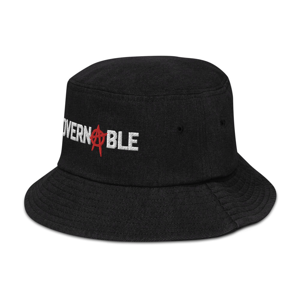 Ungovernable Denim bucket hat