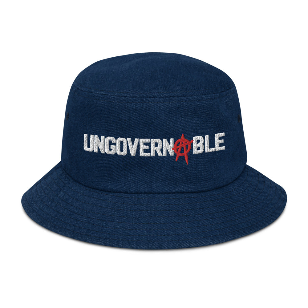 Ungovernable Denim bucket hat