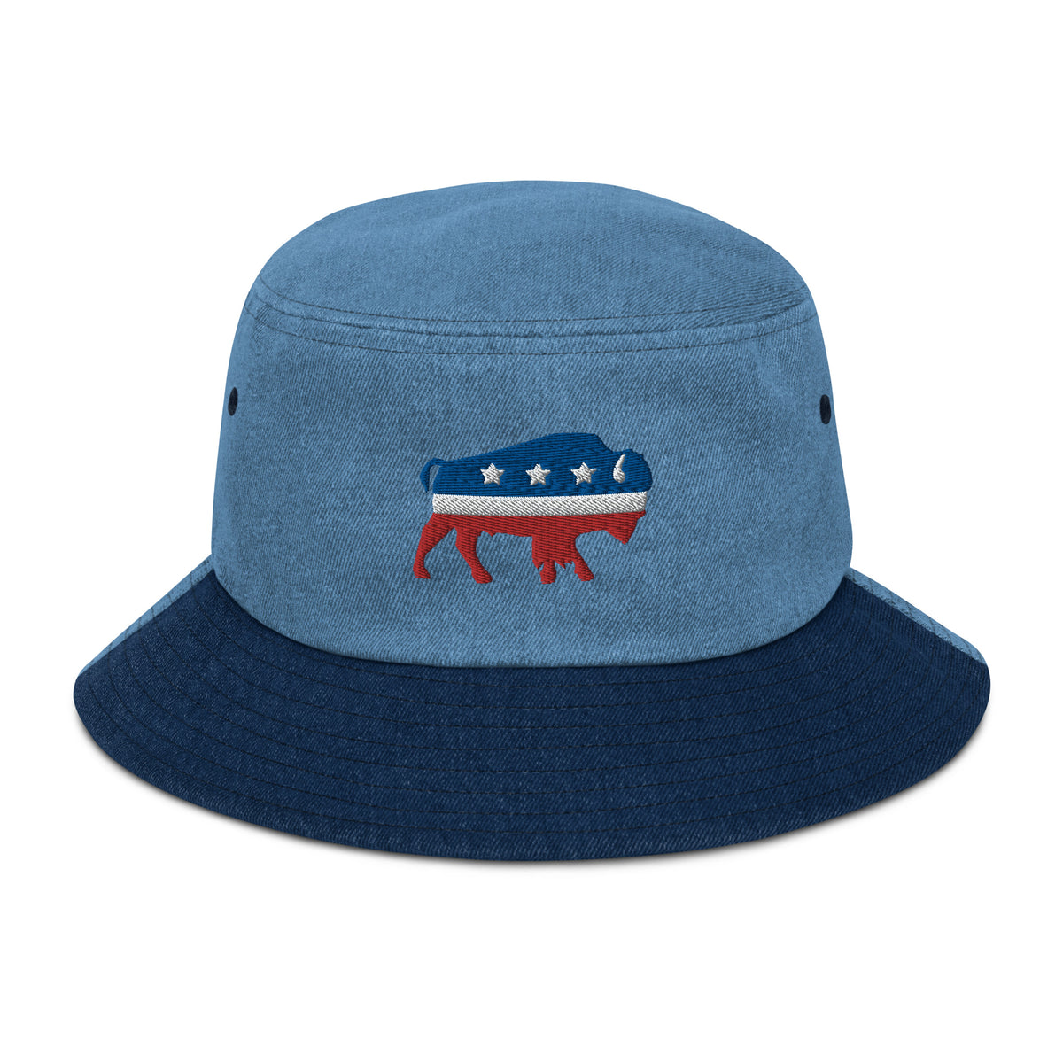 Bison Independent Denim Bucket Hat
