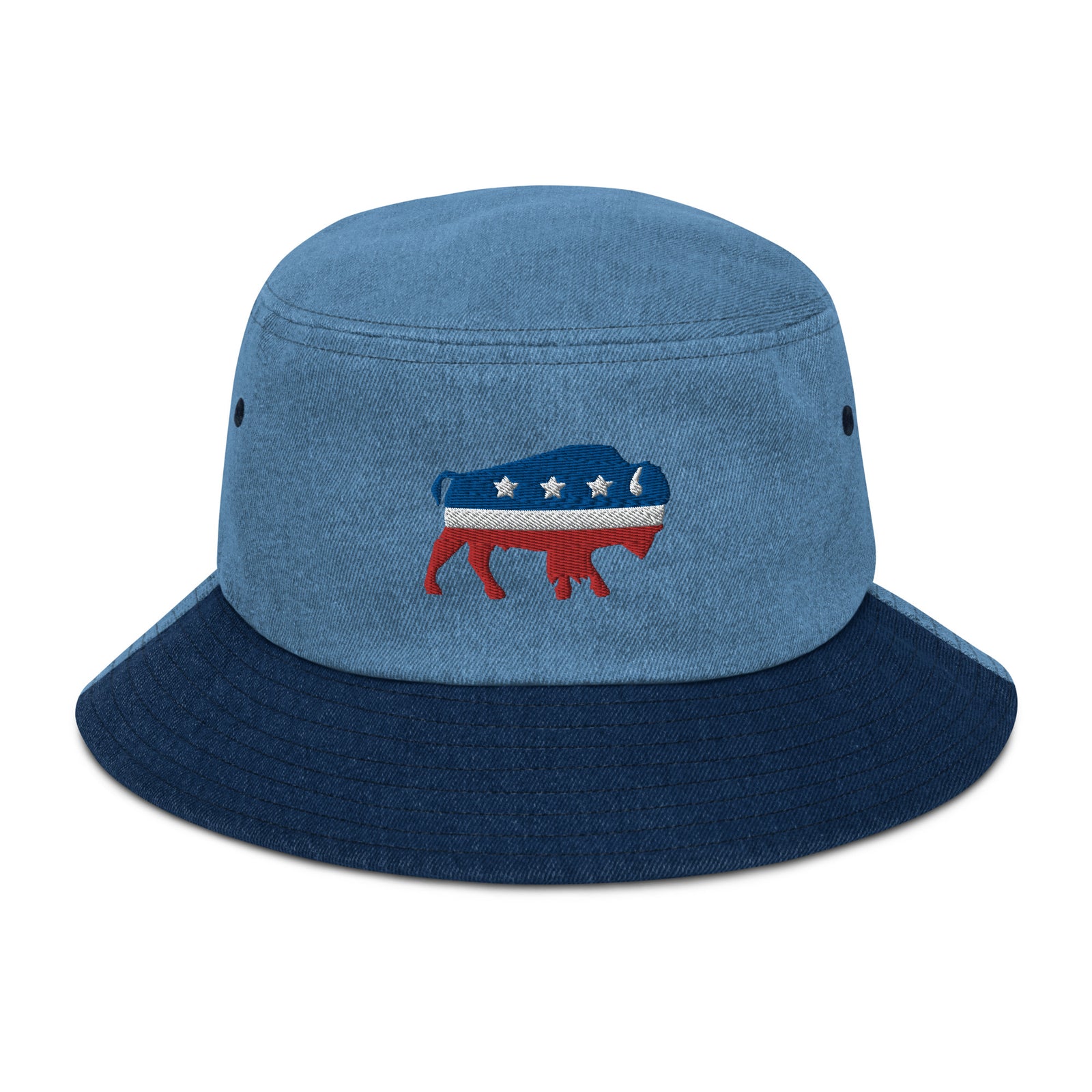 Bison Independent Denim Bucket Hat