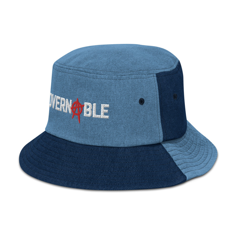 Ungovernable Denim bucket hat