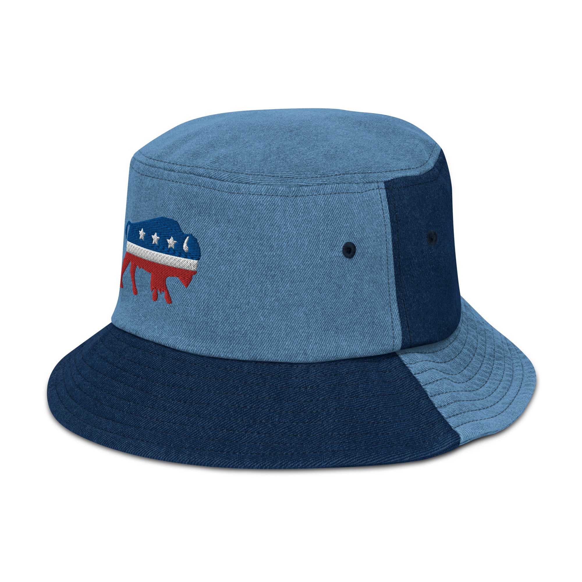 Bison Independent Denim Bucket Hat
