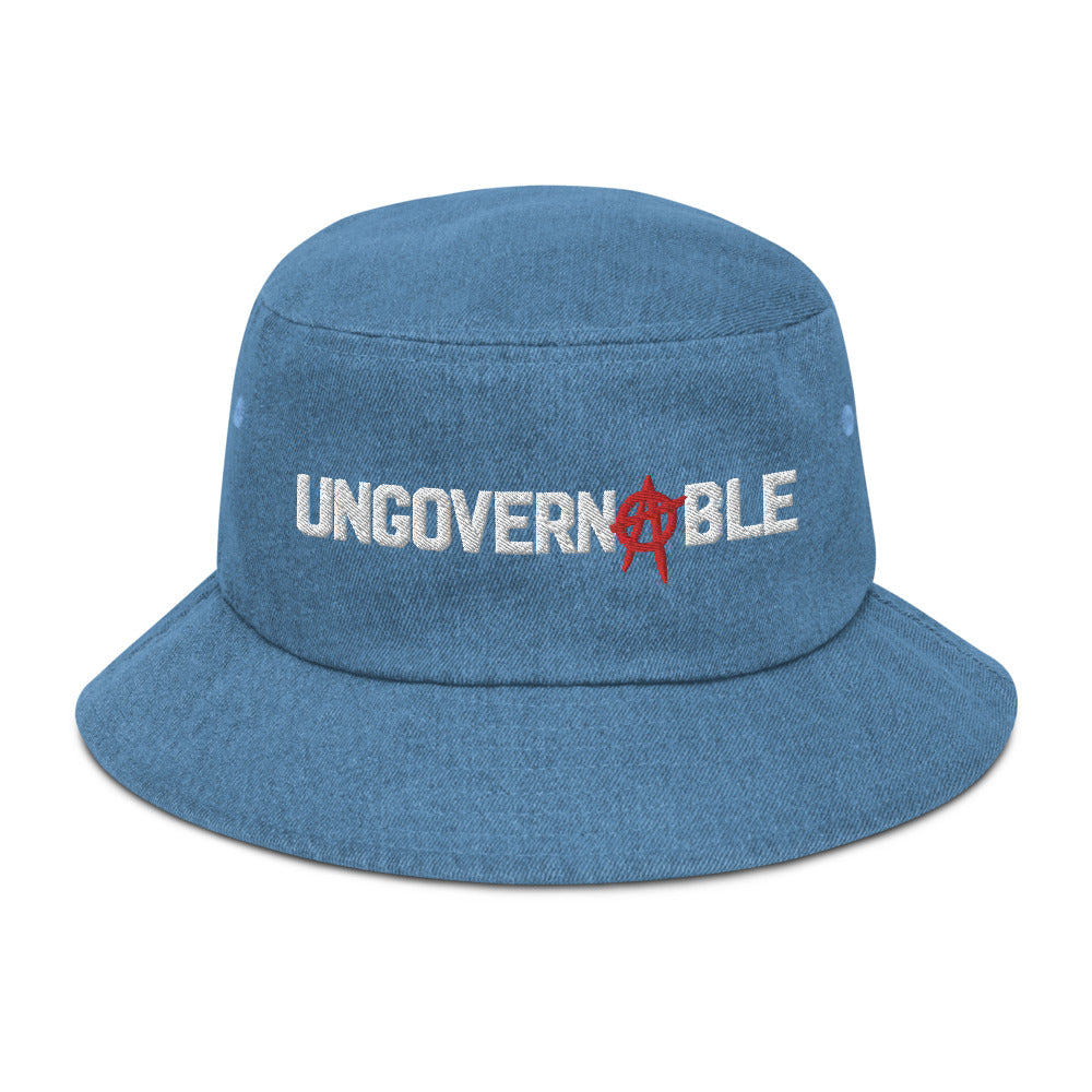 Ungovernable Denim bucket hat