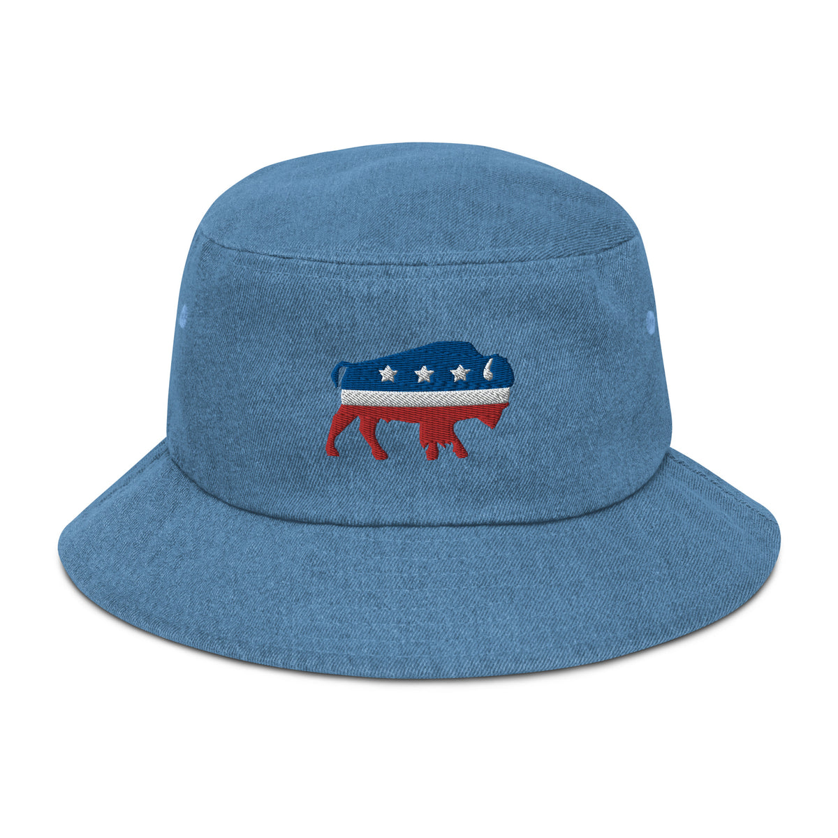 Bison Independent Denim Bucket Hat
