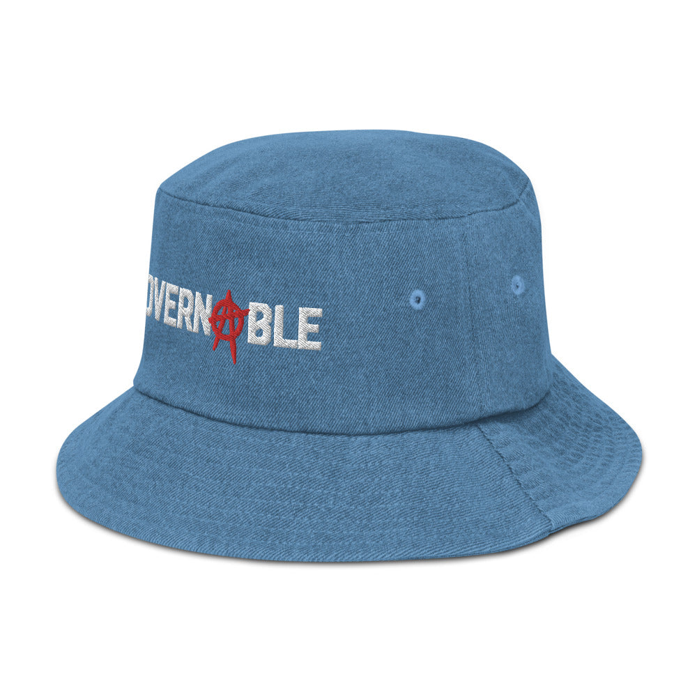 Ungovernable Denim bucket hat