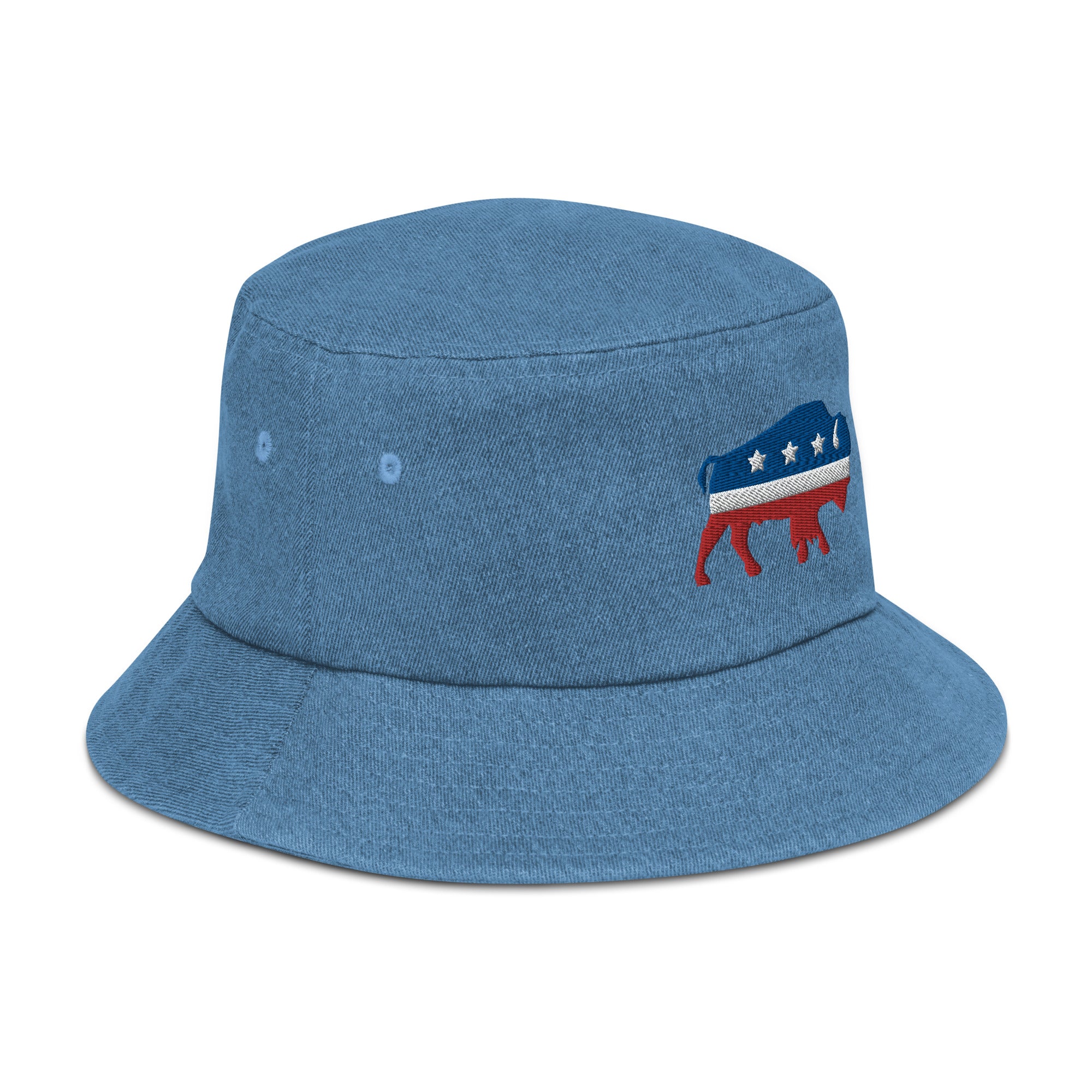 Bison Independent Denim Bucket Hat