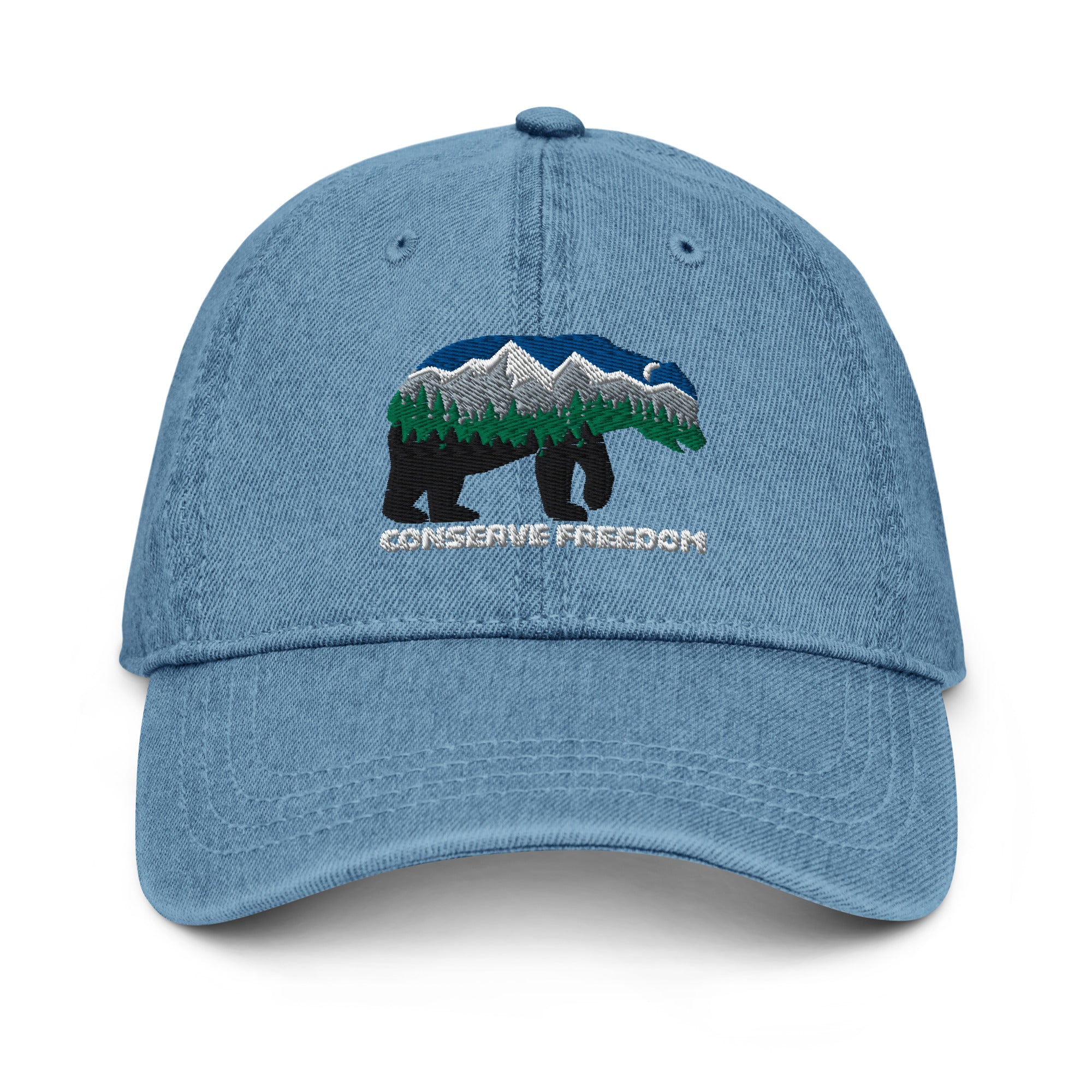 Conserve Freedom Bear Denim Hat