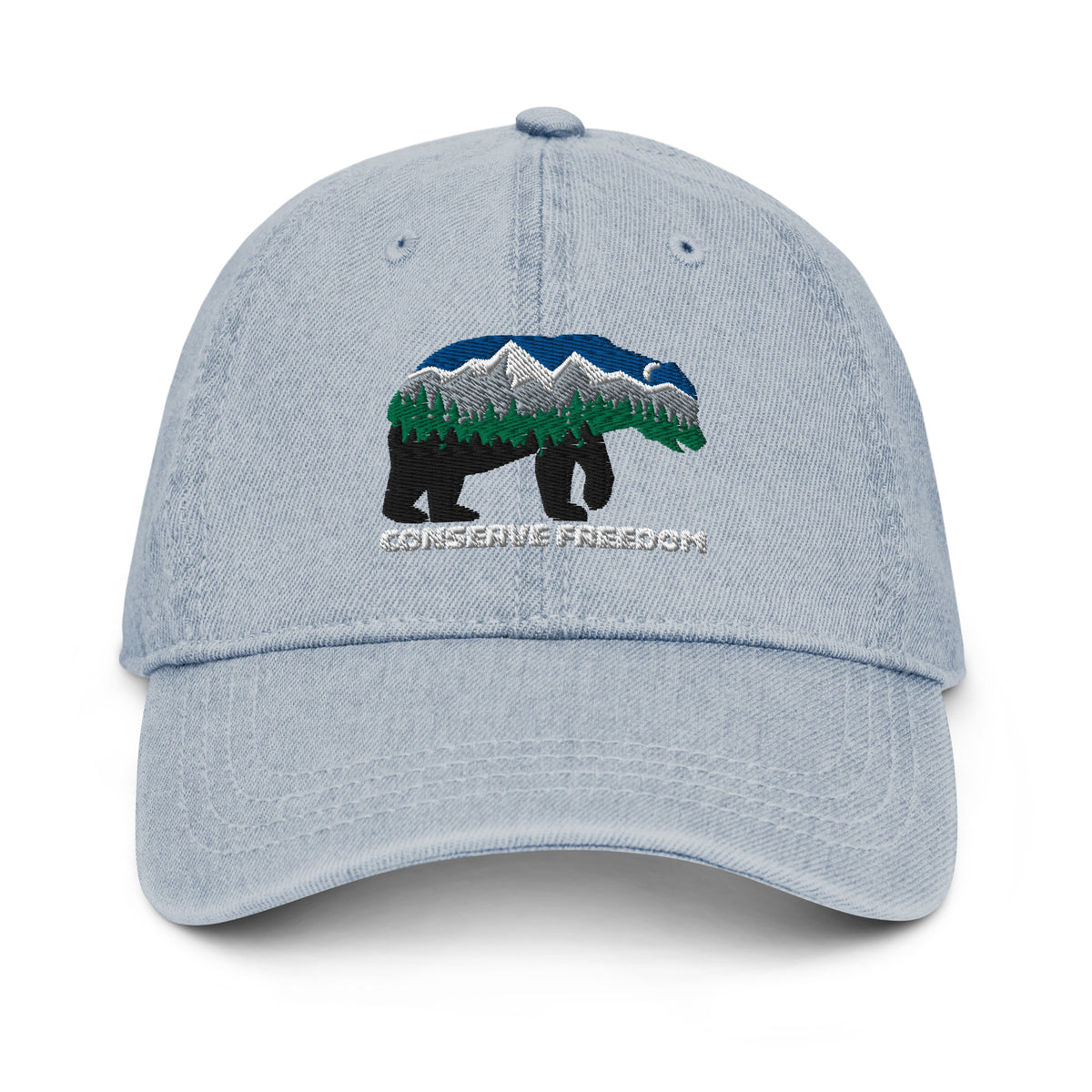Conserve Freedom Bear Denim Hat