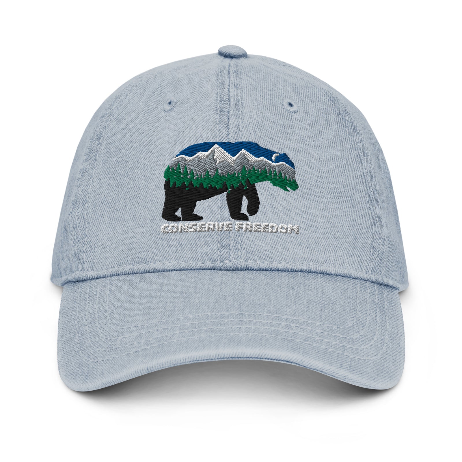 Conserve Freedom Bear Denim Hat
