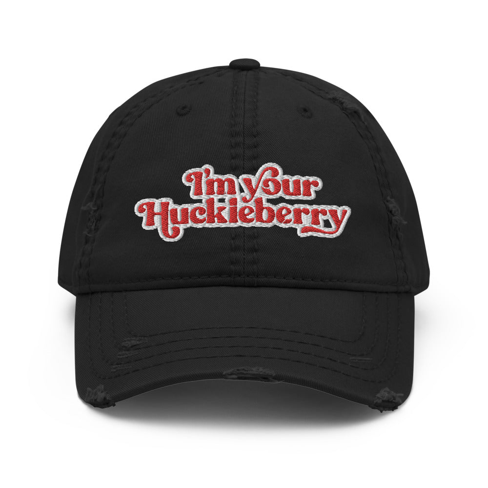 I&#39;m Your Huckleberry Distressed Dad Hat