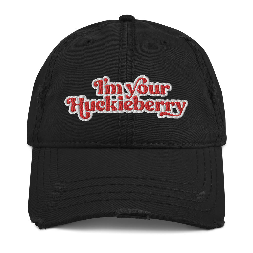 I&#39;m Your Huckleberry Distressed Dad Hat