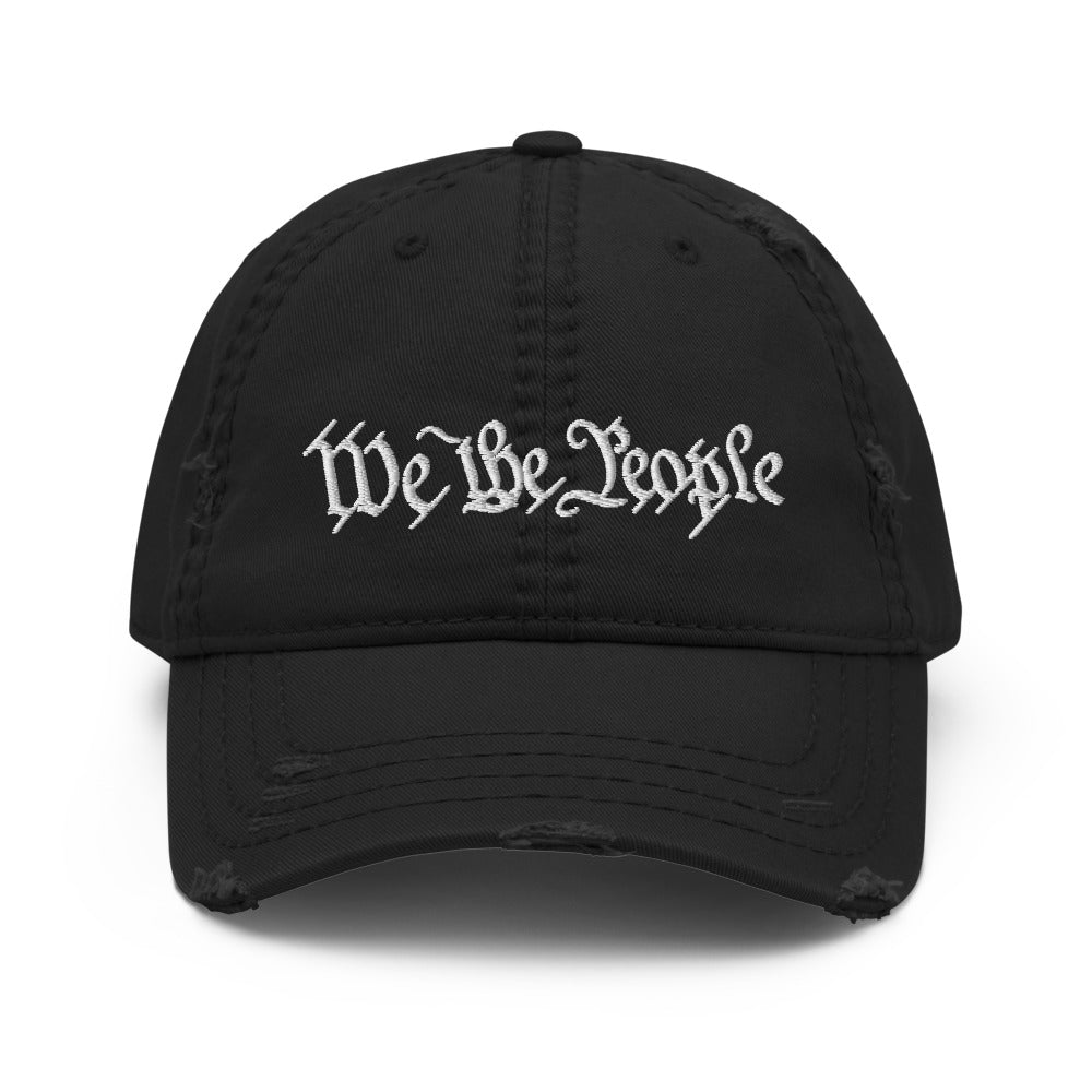We the People Distressed Dad Hat