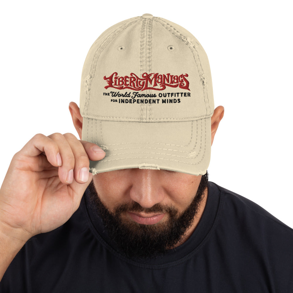 Liberty Maniacs Logo Distressed Dad Hat