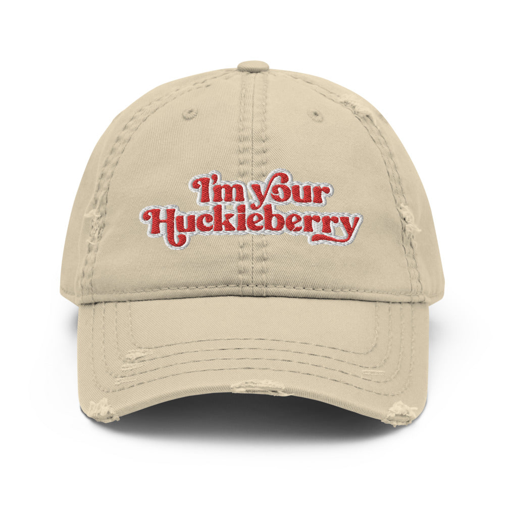 I&#39;m Your Huckleberry Distressed Dad Hat