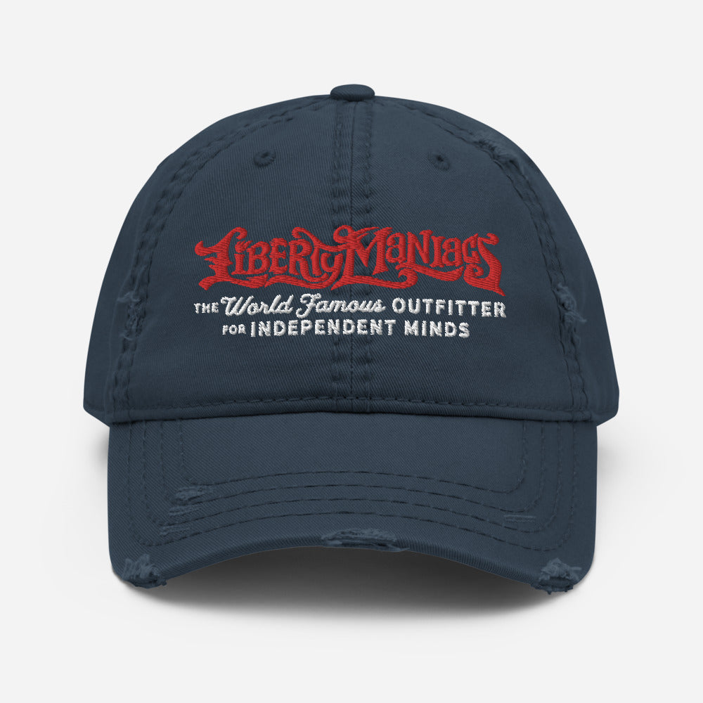 Liberty Maniacs Logo Distressed Dad Hat