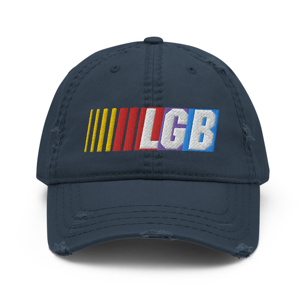 Let&#39;s Go, Brandon LGB Distressed Twill  Hat
