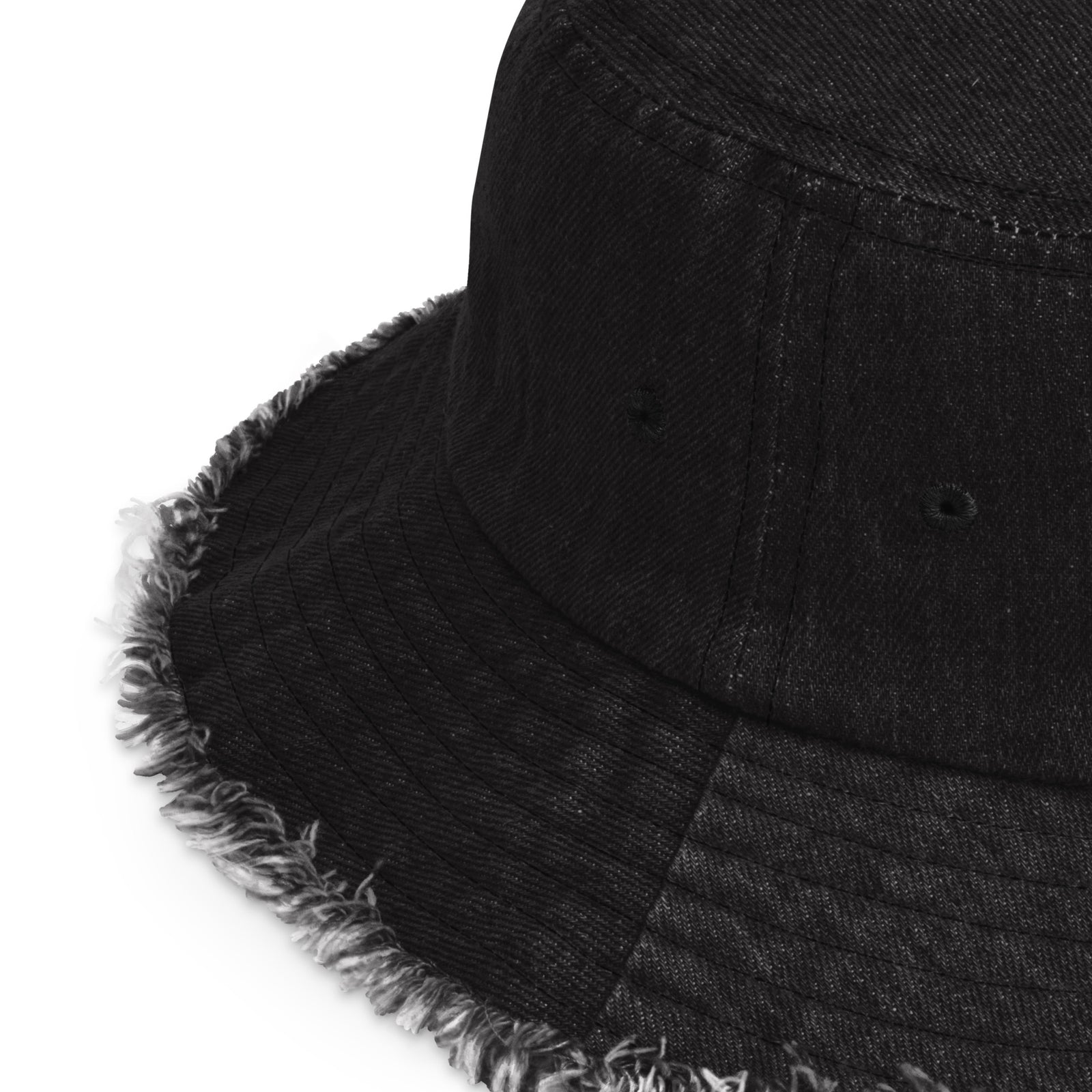 Ungovernable Distressed Denim Bucket Hat