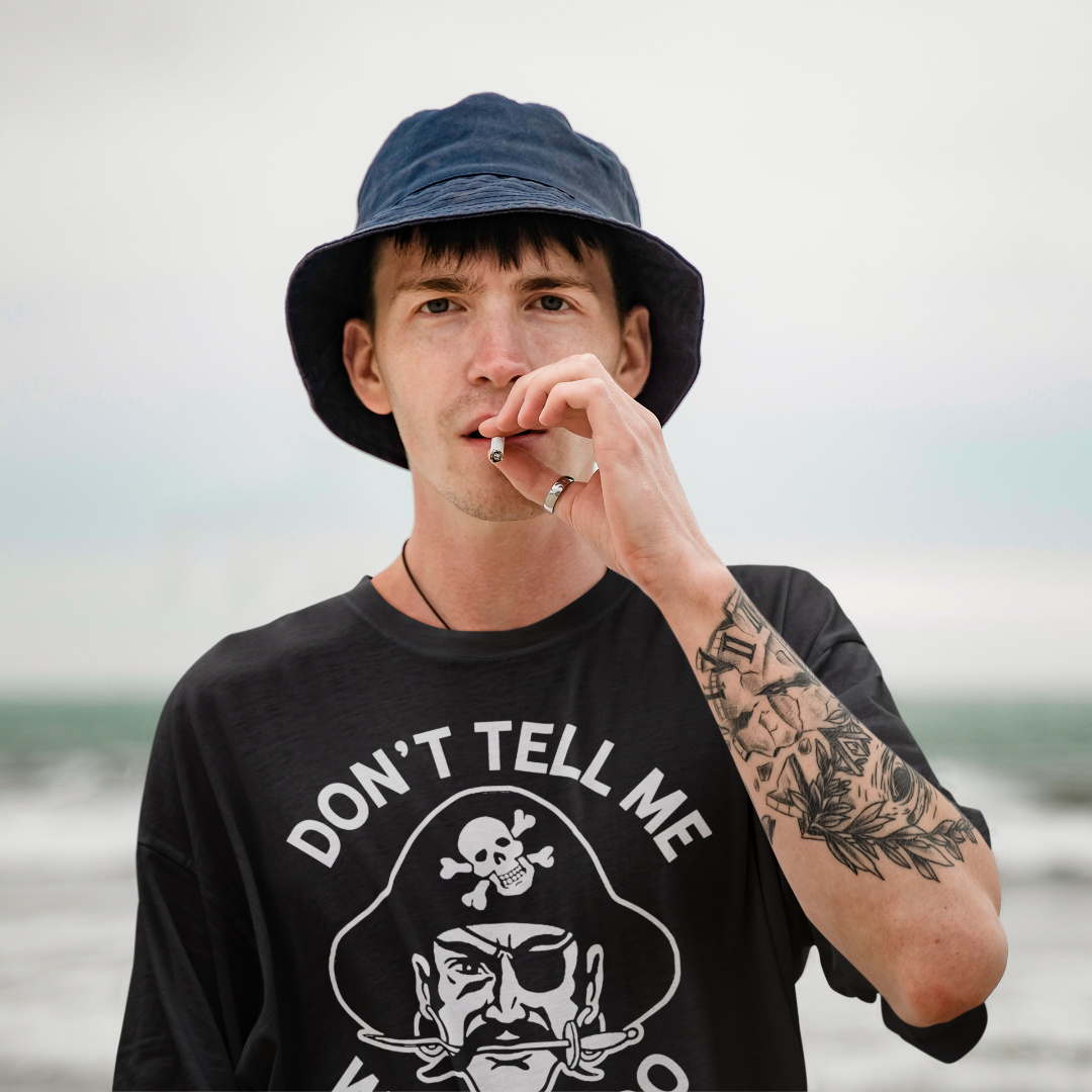 Don&#39;t Tell Me What To Do Pirate Graphic Tee