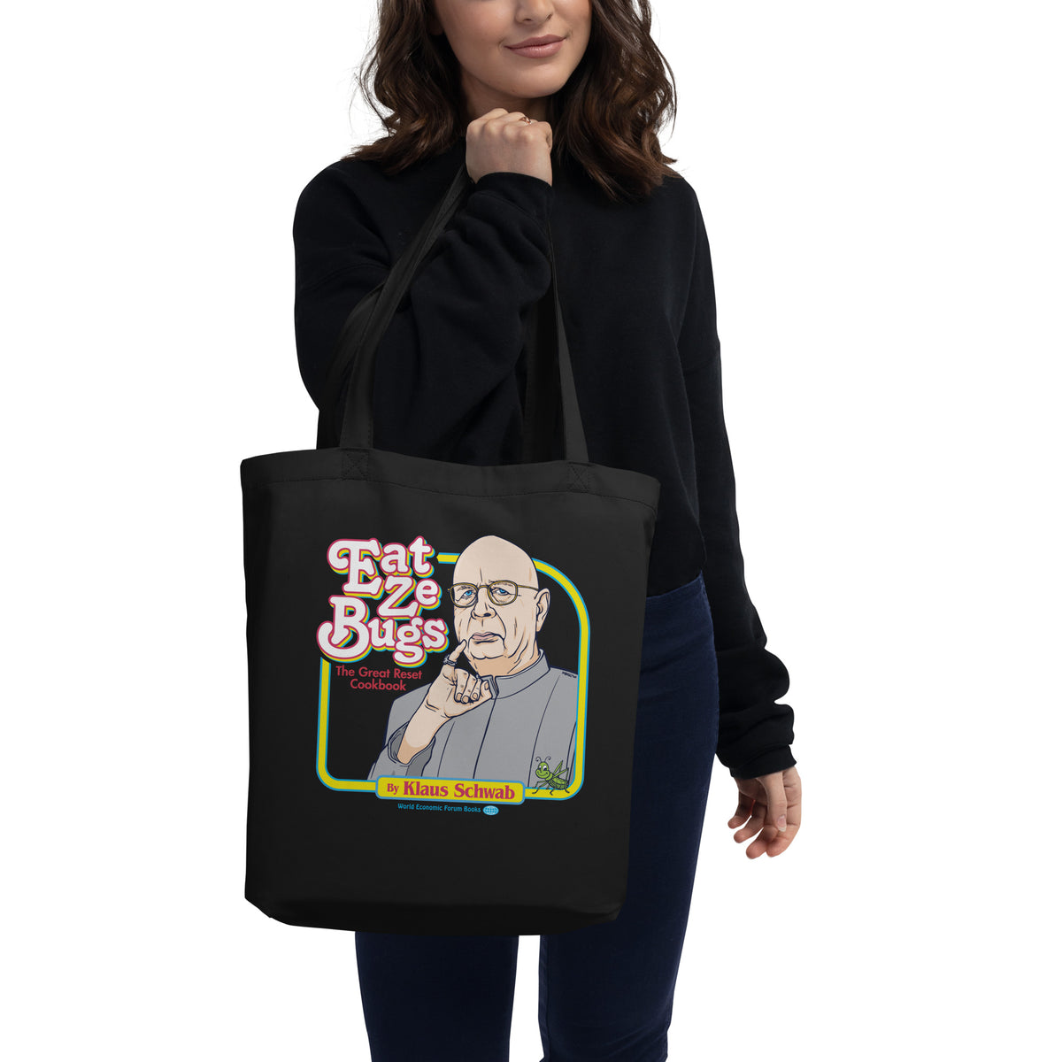 Eat Ze Bugs Great Reset Cookbook with Klaus Eco Tote Bag
