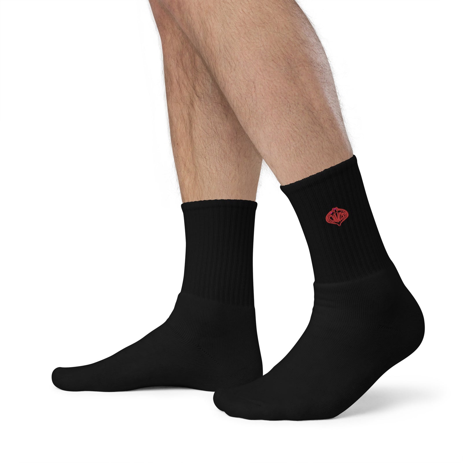 Davos Lizard People Logo Embroidered socks