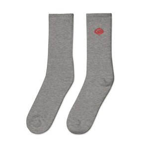 Davos Lizard People Logo Embroidered socks