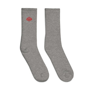 Davos Lizard People Logo Embroidered socks