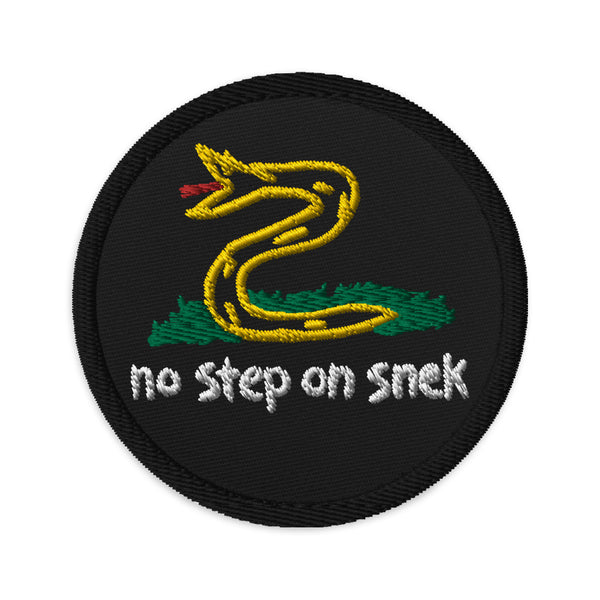 No Step on Snek 3.25 x 2 High Quality Embroidered Morale Patch