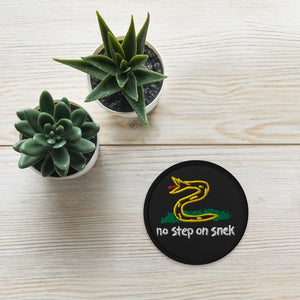 No Step On Snek Embroidered patches