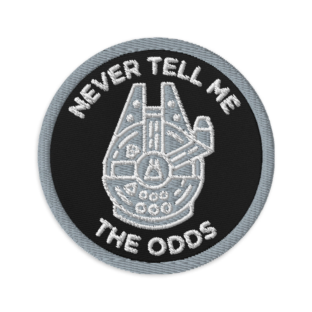 Never Tell Me the Odds Patch Made in USA 4 X 1 Embroidered Patches for  Jackets Geek Patch Backpack Patch Patch for Jeans 