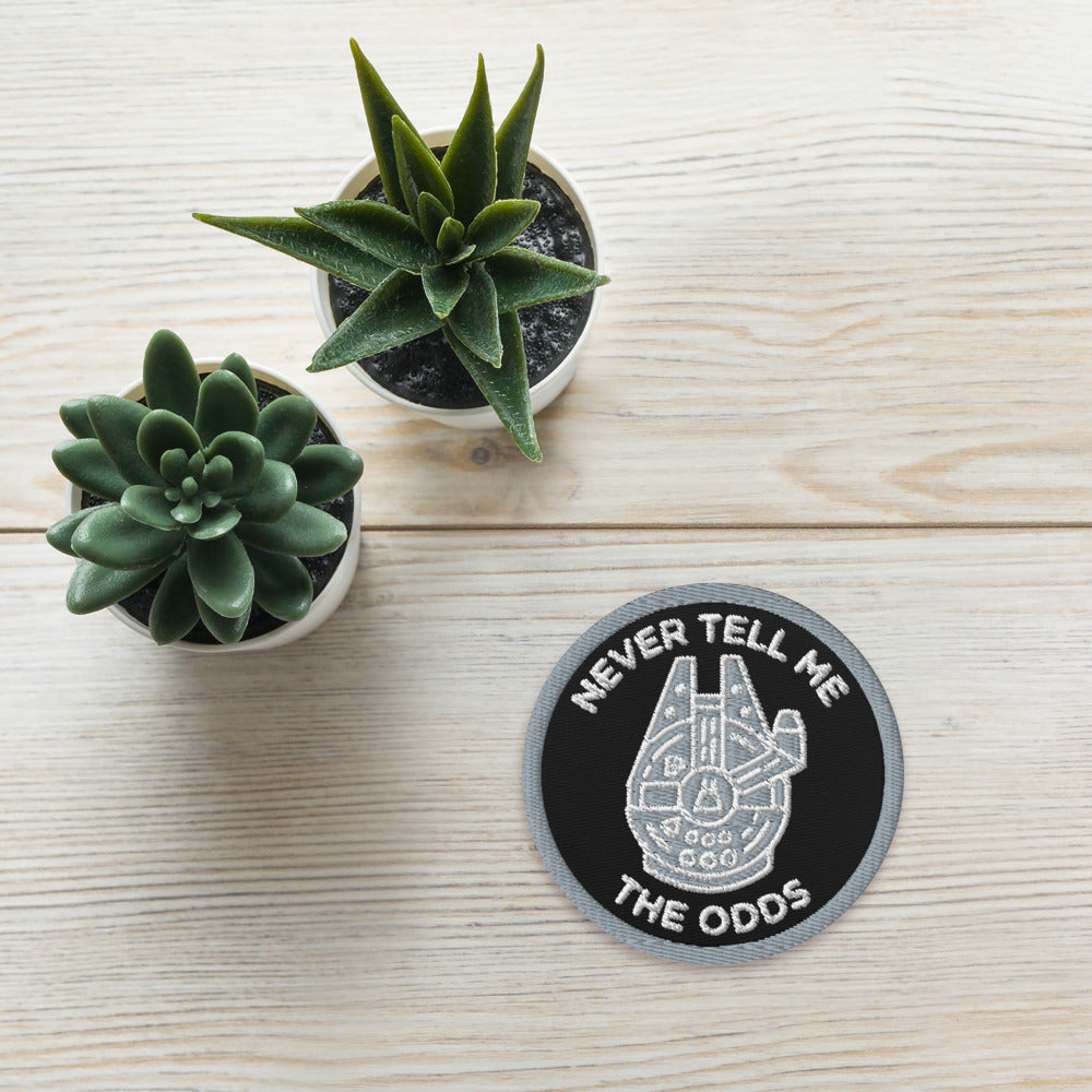 Never Tell Me the Odds Embroidered Morale Patches