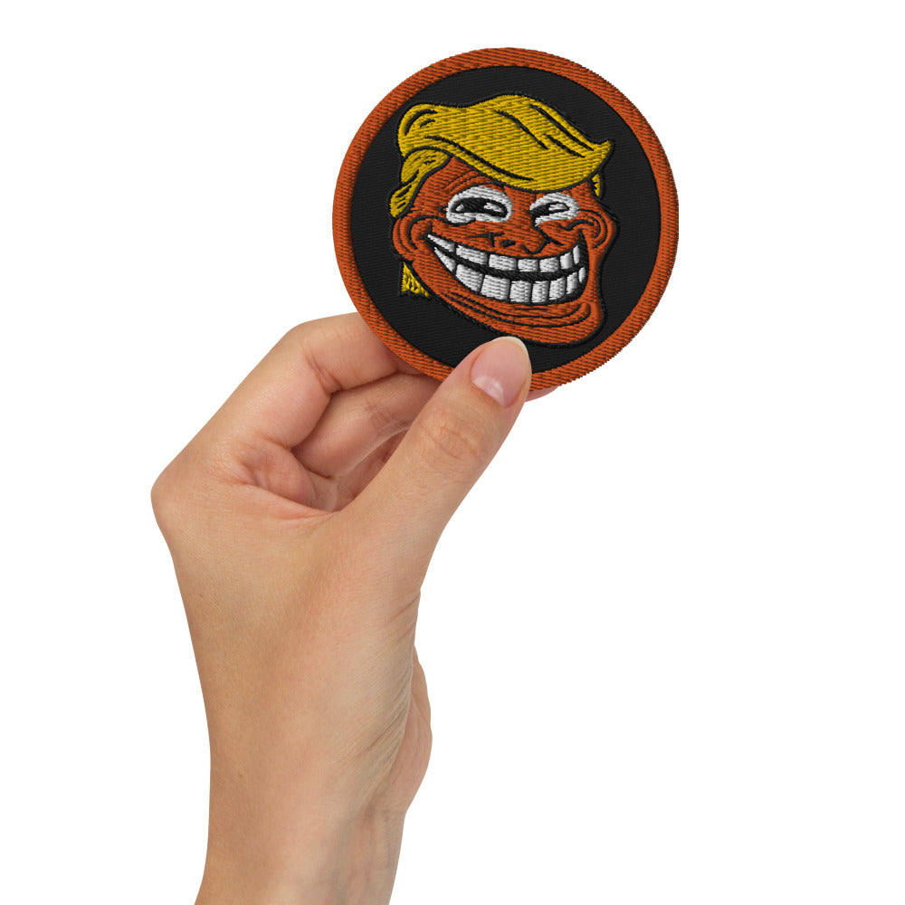 Orange Man Bad Troll Embroidered Morale Patch