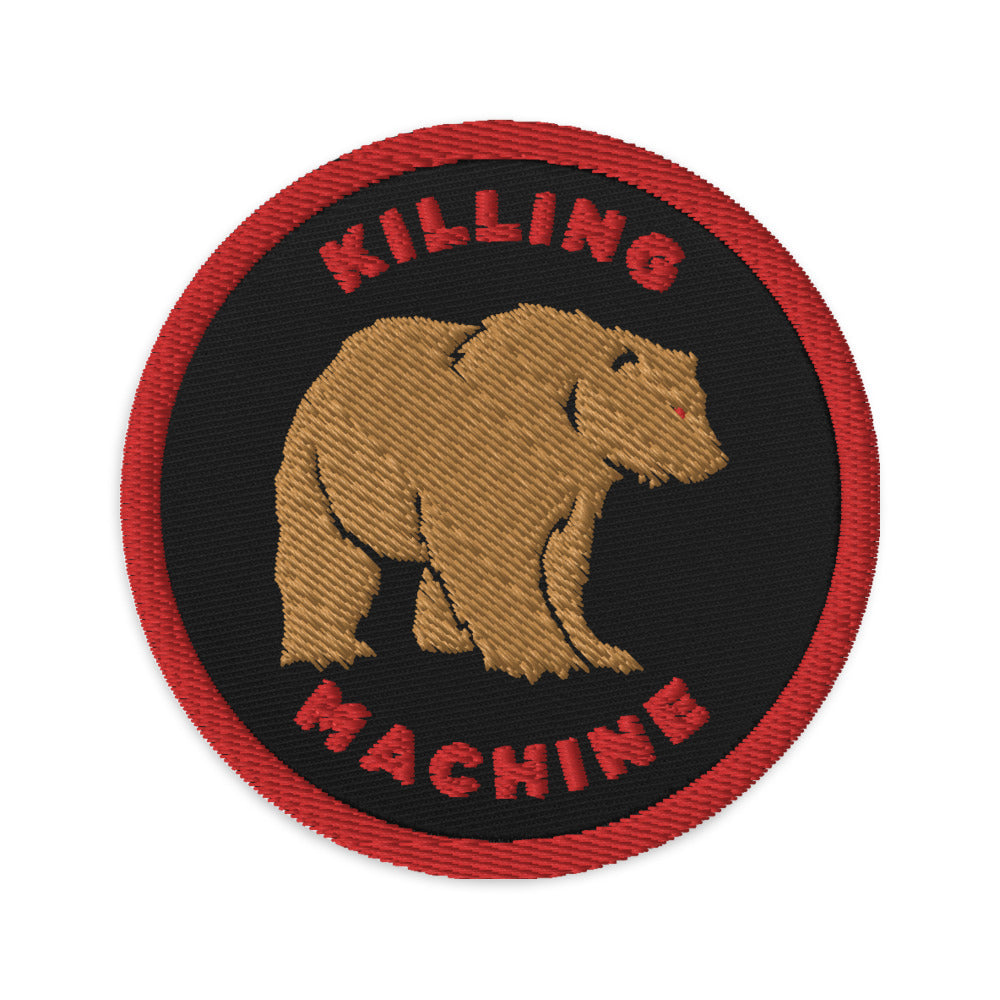 Killing Machine Grizzly Bear Embroidered Morale Patch
