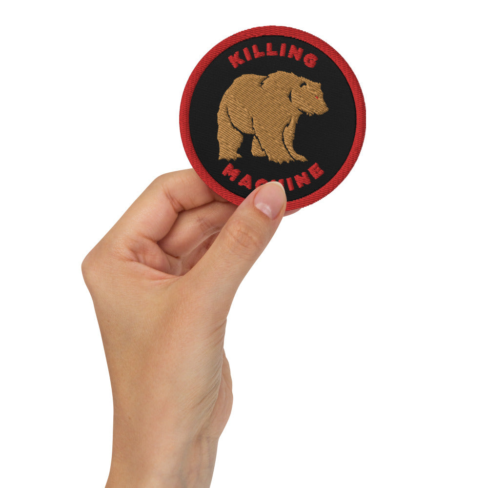 Killing Machine Grizzly Bear Embroidered Morale Patch