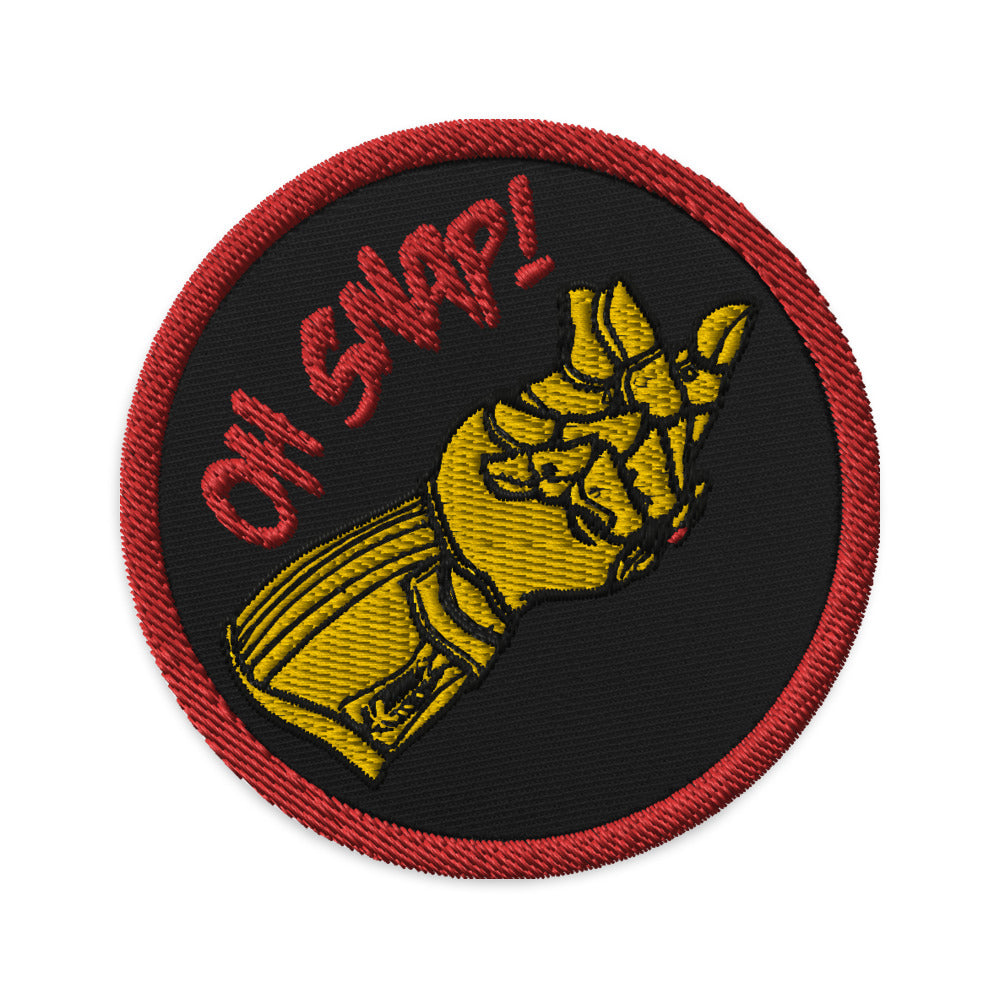 Oh Snap Embroidered patches