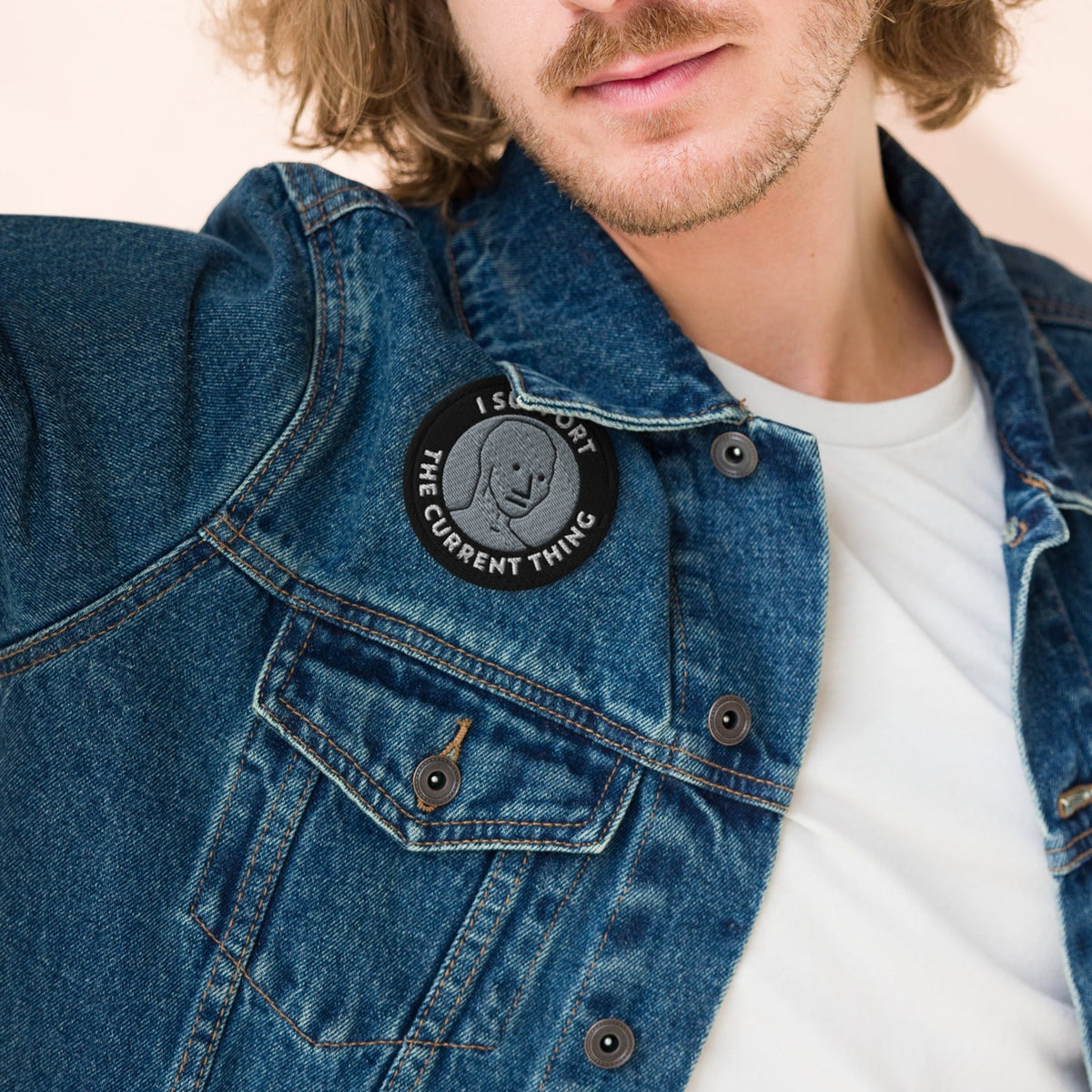 I Support the Latest Thing Embroidered Patch