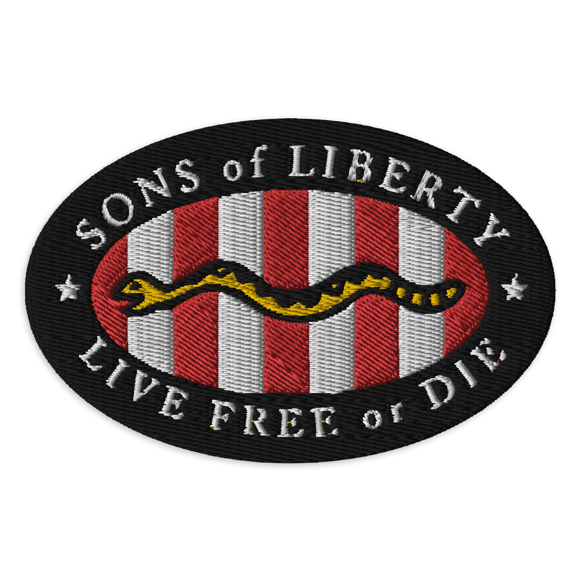 Sons of Liberty Oval Embroidered Morale Patch Liberty Maniacs