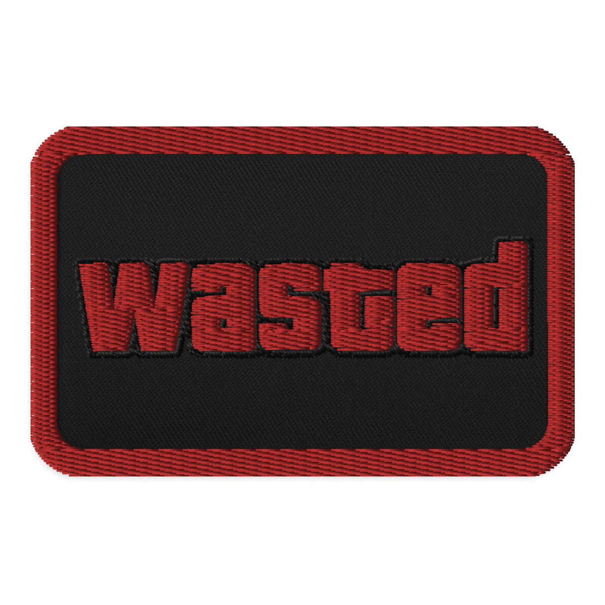Wasted Embroidered Patch