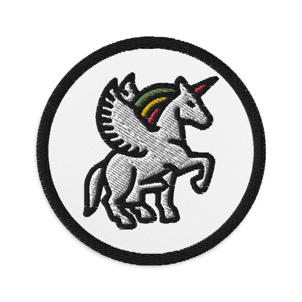 Look at the Unicorn On That Guy Embroidered Moral patches