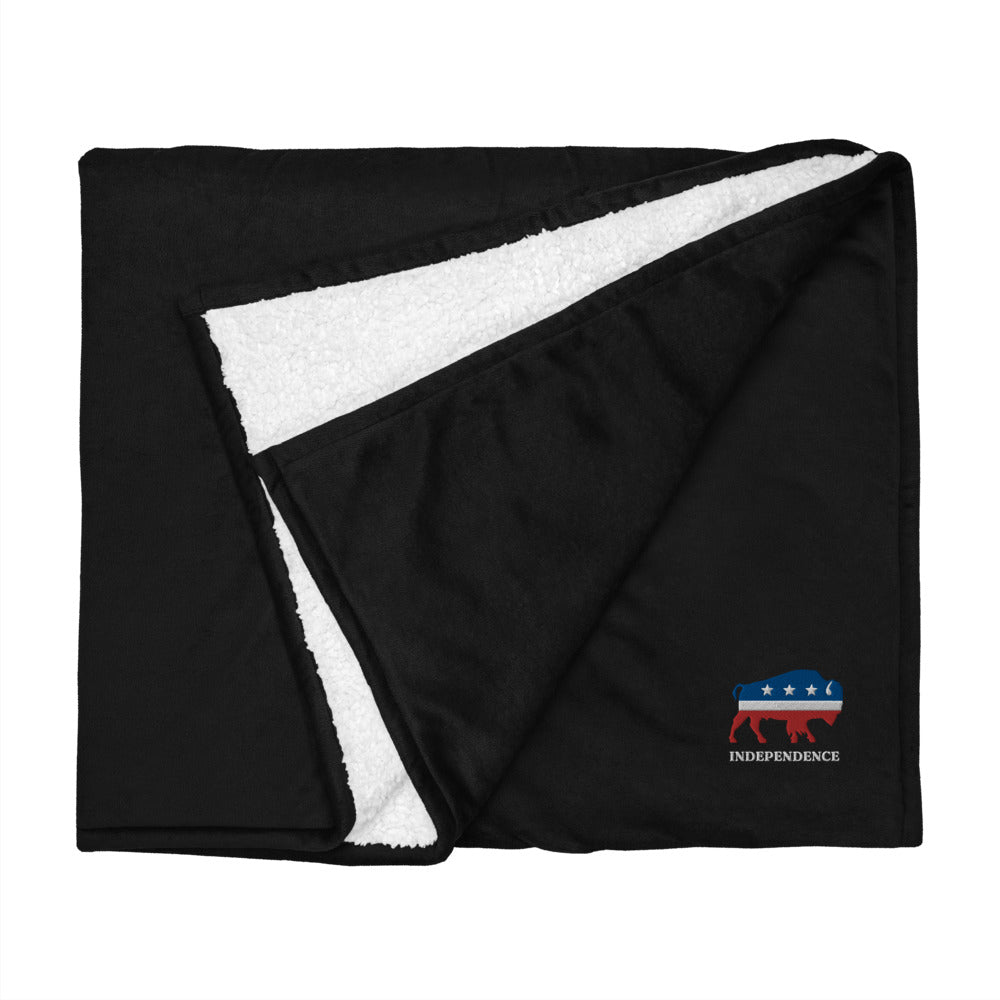 Independence Bison Sherpa Blanket