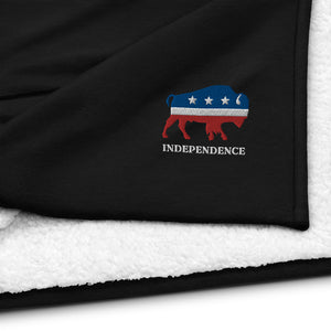 Independence Bison Sherpa Blanket