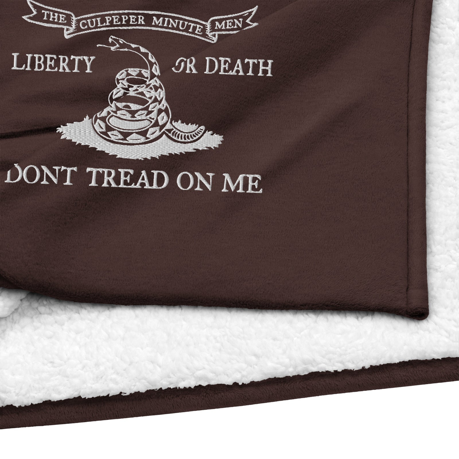 Culpeper Embroidered Sherpa Blanket