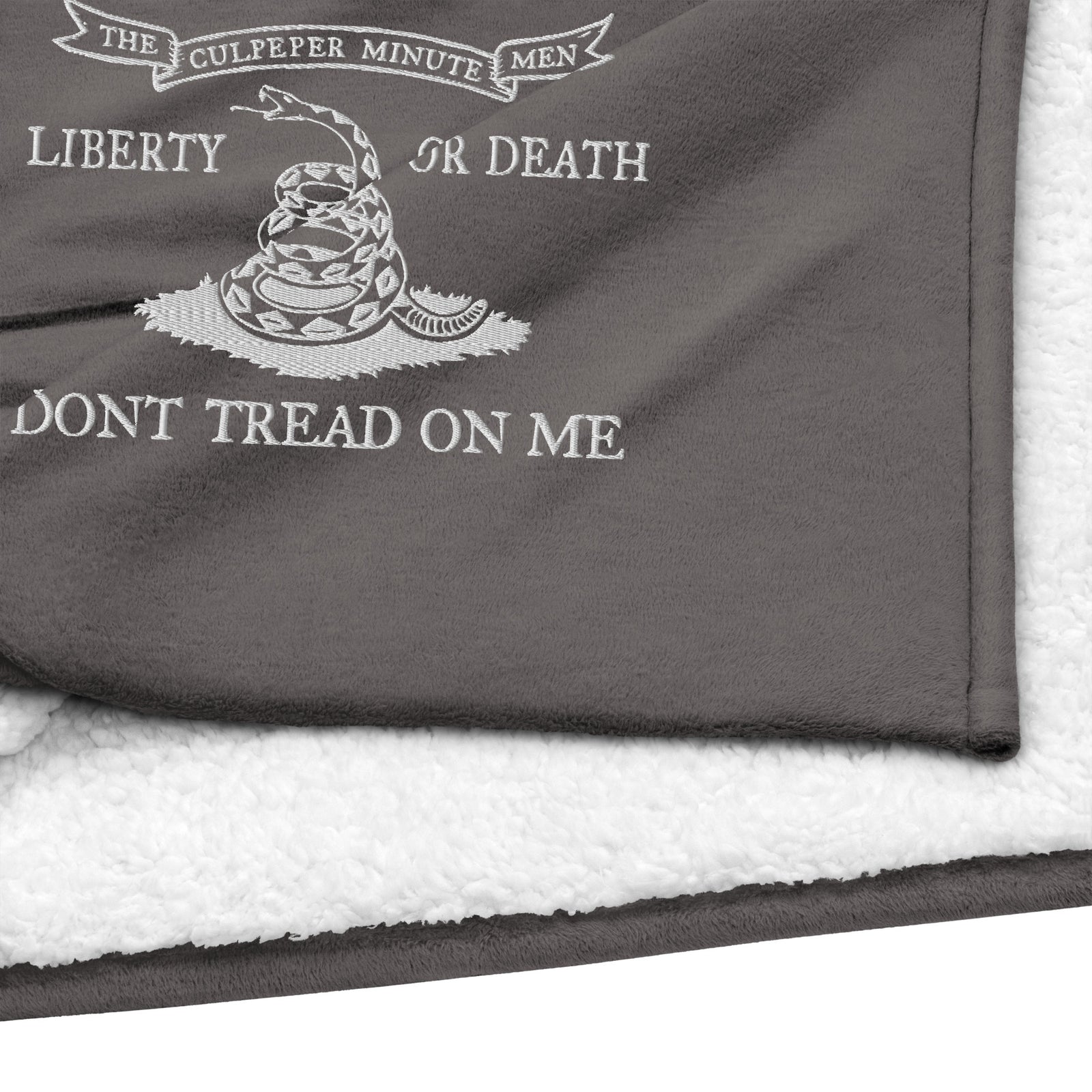 Culpeper Embroidered Sherpa Blanket