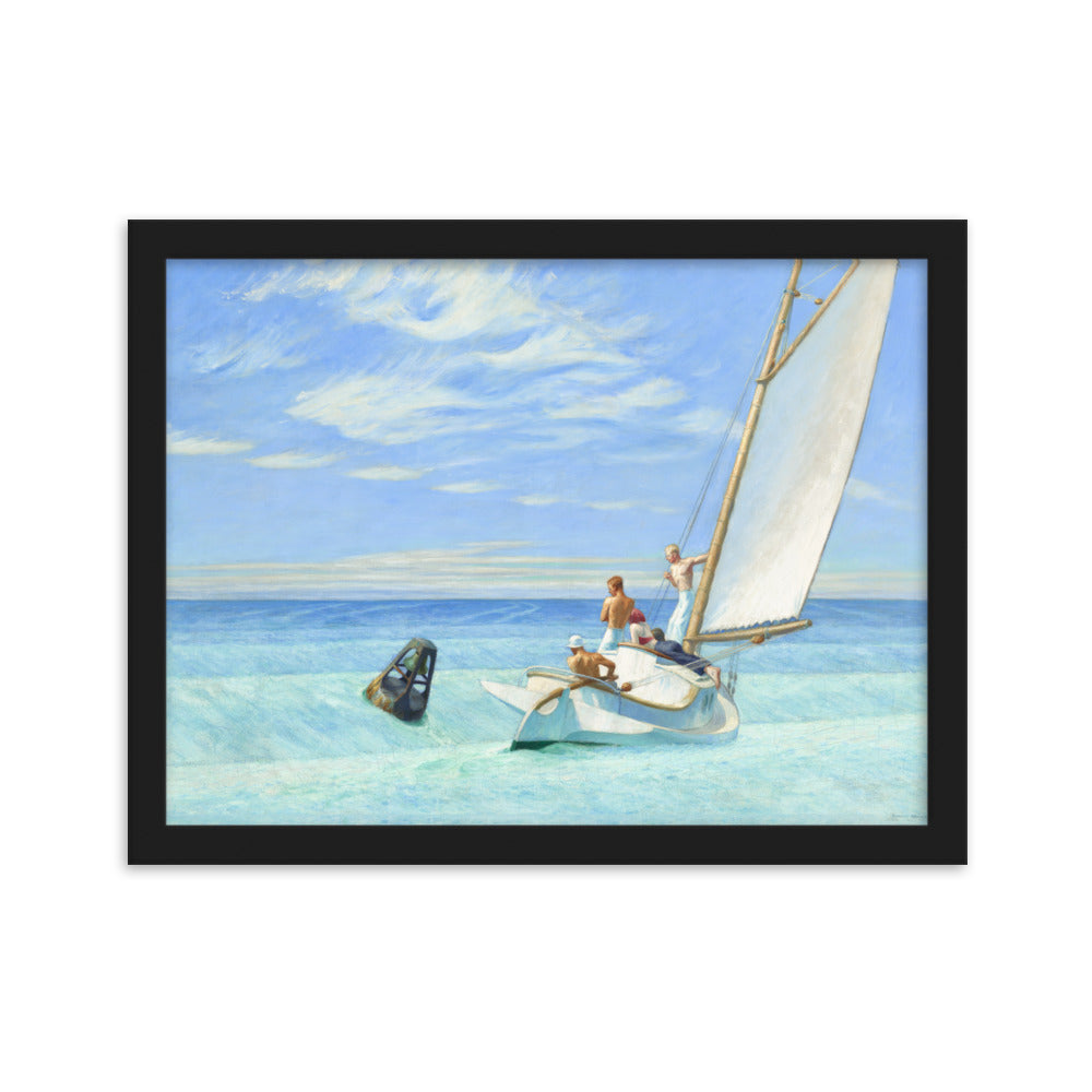 Ground Swell Edward Hopper Framed Print