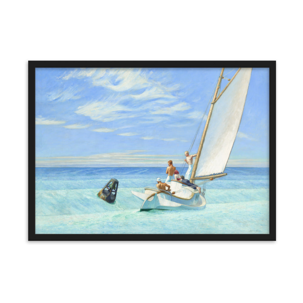 Ground Swell Edward Hopper Framed Print