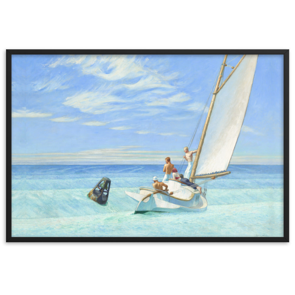 Ground Swell Edward Hopper Framed Print